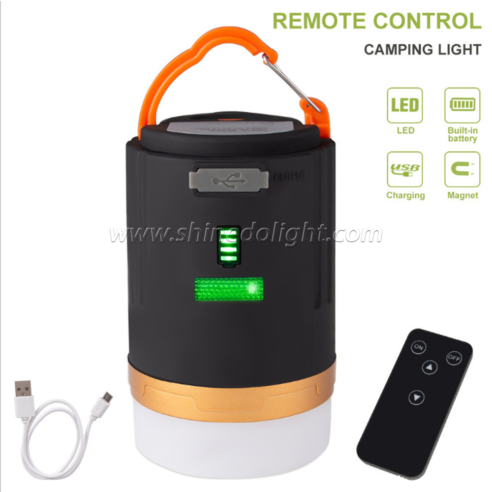 Multifunctional LED Solar Outdoor Garden Camping Light with Power Display Remote Control