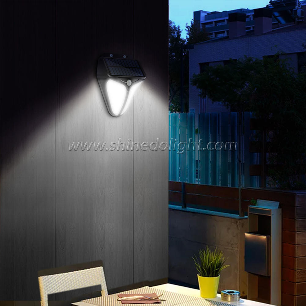 Hot Sale New Design Waterproof Led Motion Sensor Garden Cob Night Wall Solar Light