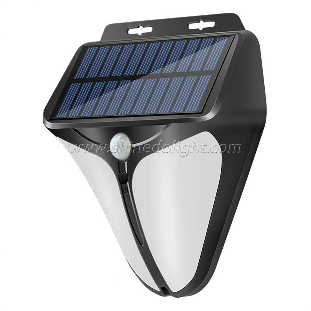 Hot Sale New Design Waterproof Led Motion Sensor Garden Cob Night Wall Solar Light