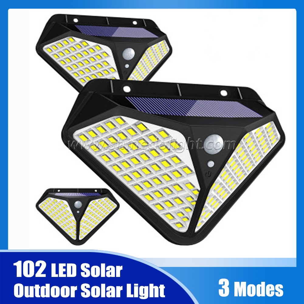 Hot Selling Outdoor Adjustable Morden Led Multifunctional Motion Sensor Solar Wall Lamp