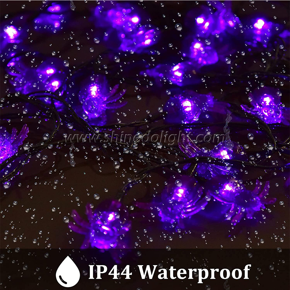 Hot Sale 21ft Waterproof Purple Holiday Halloween LED Fairy Lights Solar String Light