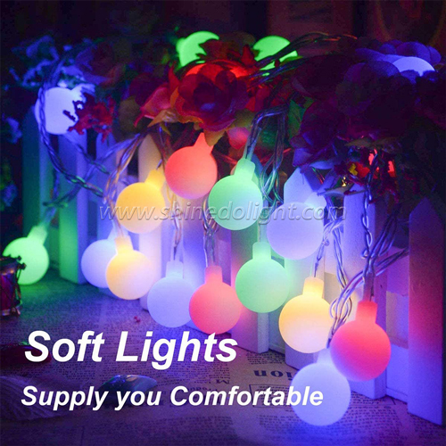 Waterproof 8 Mode 18ft 50 LED Battery Powered Globe Starry Fairy Christmas String Lights with Remote Control