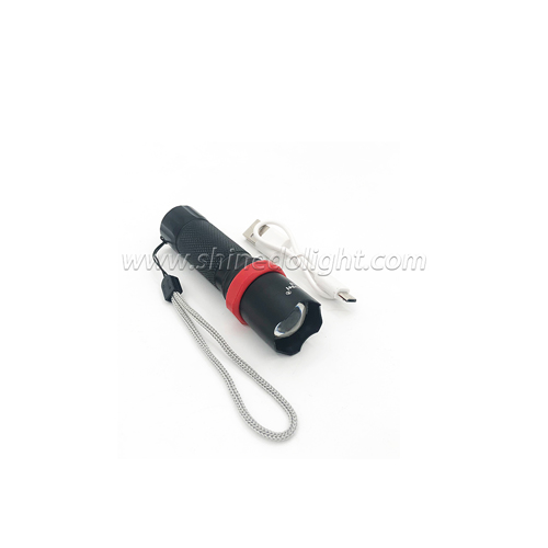 Super Bright Waterproof USB Rechargable Torch Light Camping Mini LED Flashlight
