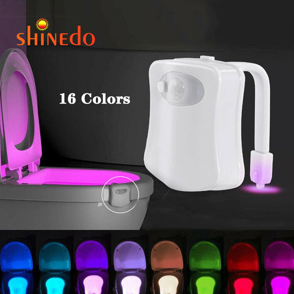 16 Colors Switching Motion Sensor Toilet Light