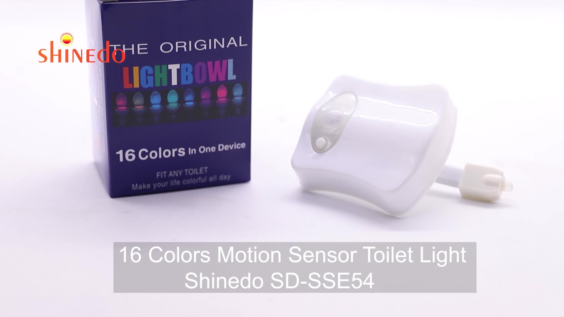 16 Colors Switching Motion Sensor Toilet Light