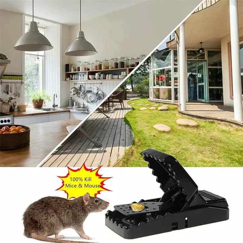 Reusable Rat Catching Mice Mouse Traps Plastic Mousetrap Bait Snap Spring Rodent Catcher Pest Control Traps