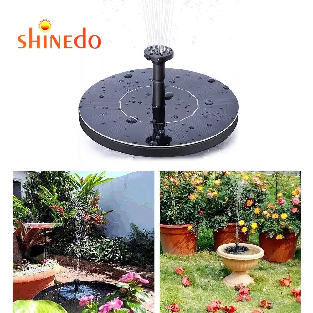 Submersible Pump Solar Outdoor Watering Fountain