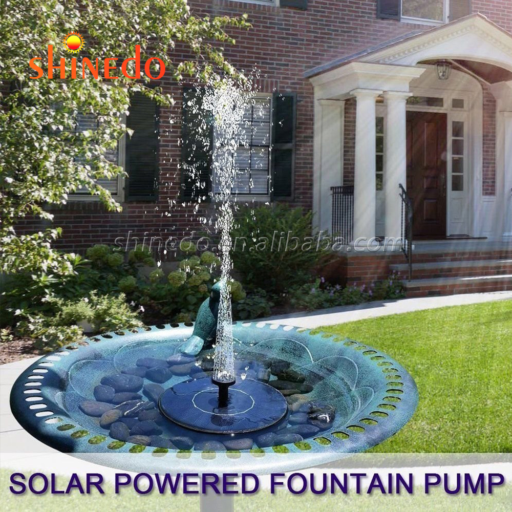 Submersible Pump Solar Outdoor Watering Fountain