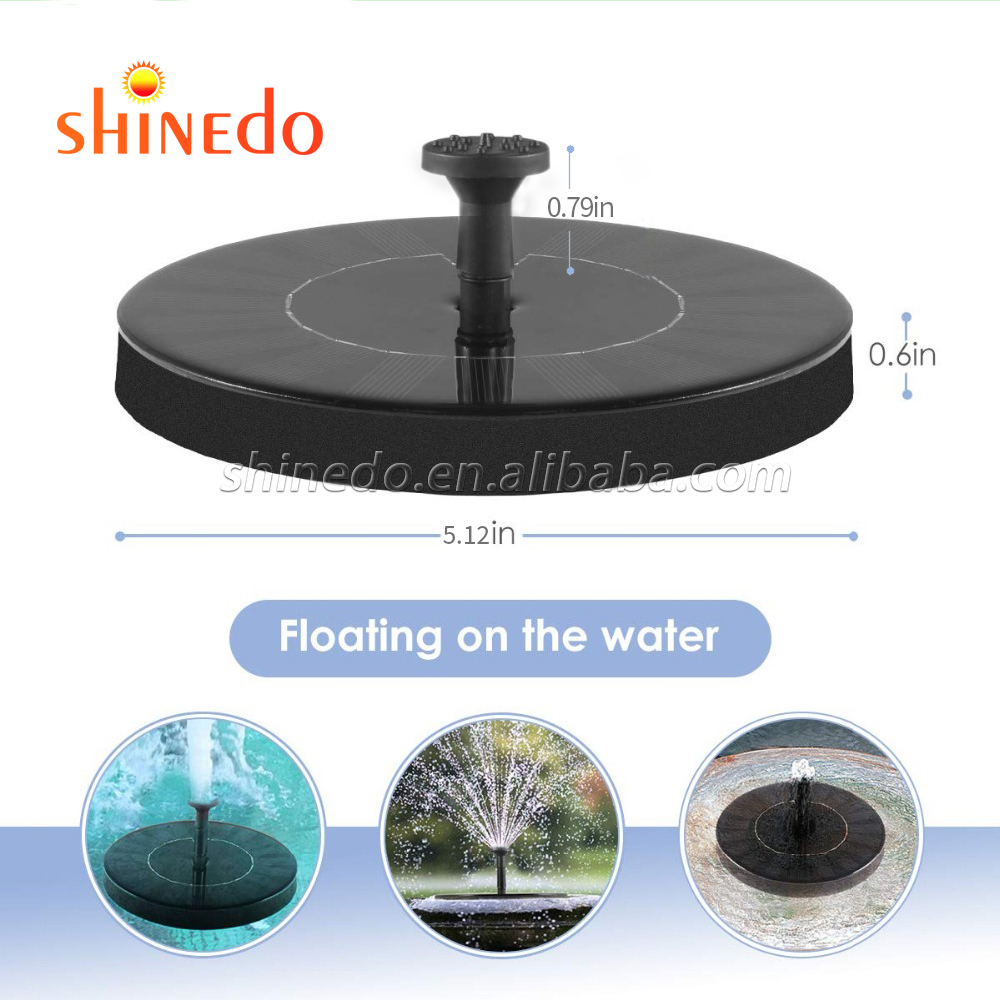 Submersible Pump Solar Outdoor Watering Fountain