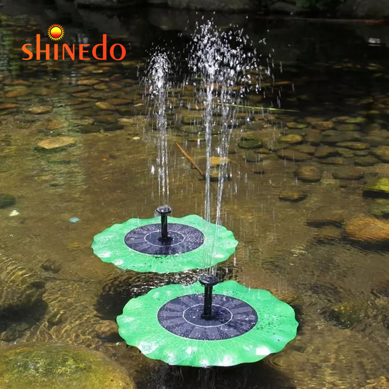 1.2W Solar Powered Upgraded Lotus Leaf Fountain Pump