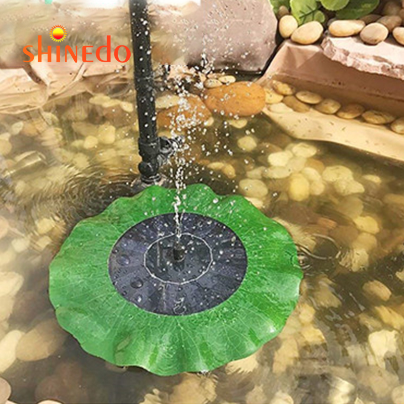 1.2W Solar Powered Upgraded Lotus Leaf Fountain Pump