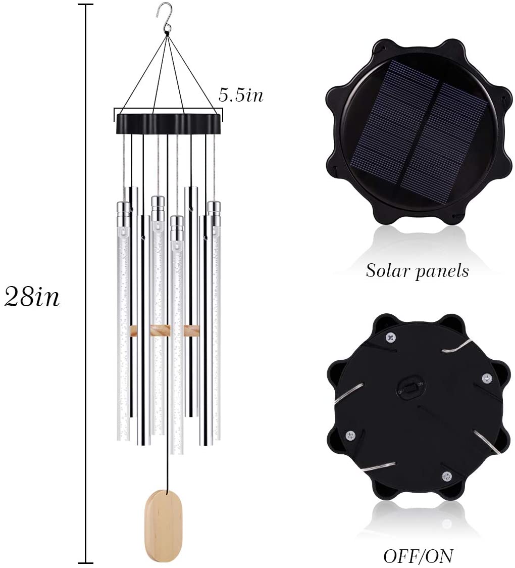 Campanula Hanging Bells Decorative solar wind chimes