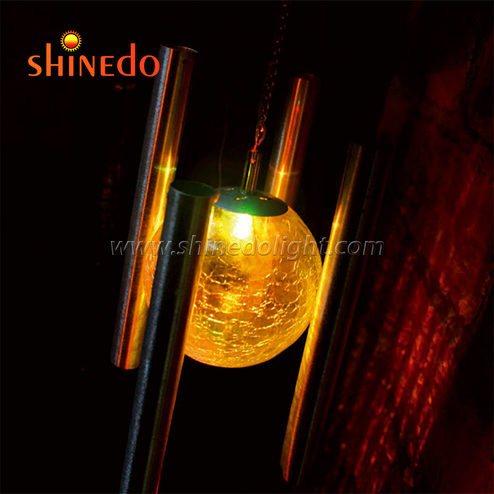 Solar LED Wind Chime Outdoor Garden Metal Wind Chime