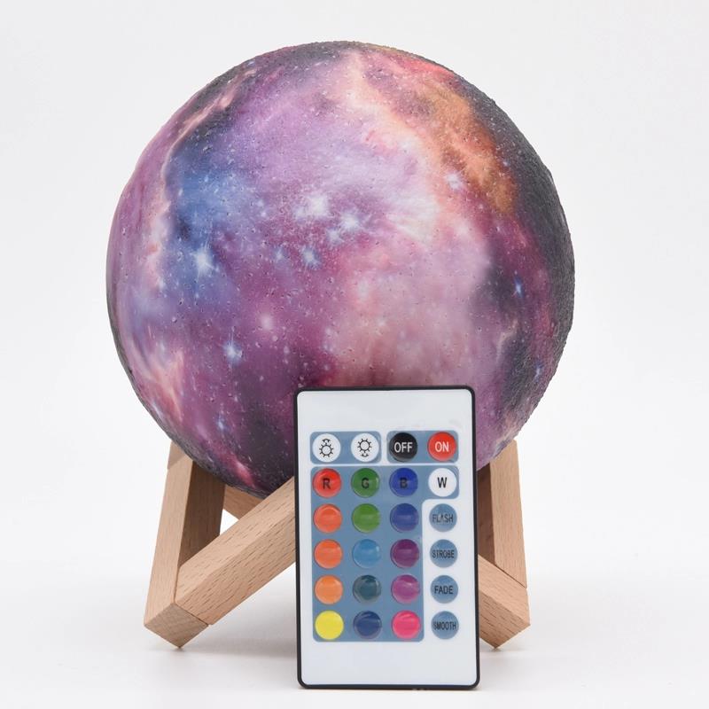 Multifunction 3d Lamp Moon Earth Creative Mood Night Light USB Recharge