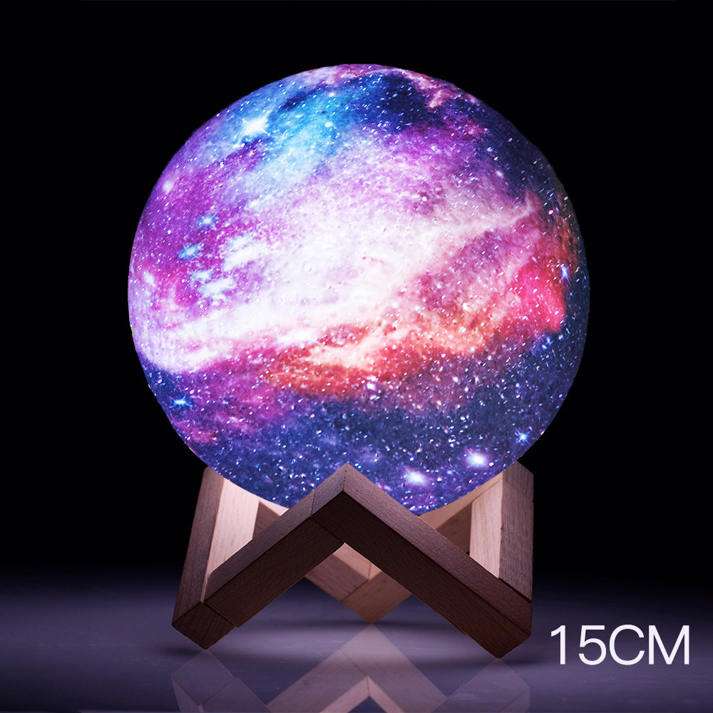 Multifunction 3d Lamp Moon Earth Creative Mood Night Light USB Recharge