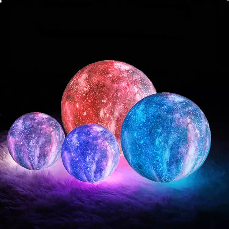 Multifunction 3d Lamp Moon Earth Creative Mood Night Light USB Recharge