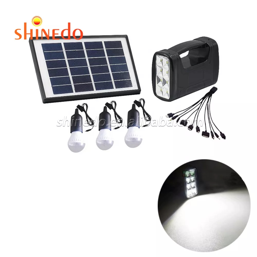Solar Energy Home System LED bulb phone charger Solar light