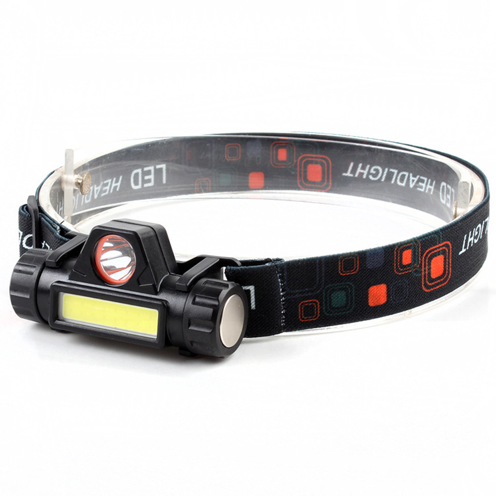 Portable USB Mining LED Headlamp Waterproof COB Head Lamp