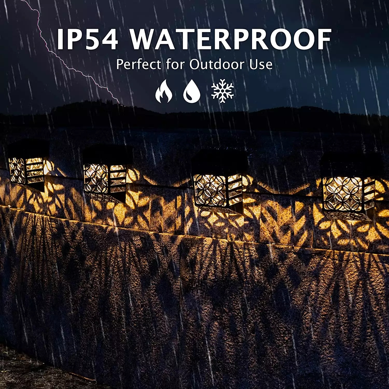 ABS IP54 Light Solar Garden Lights Outdoor Waterproof Led Lights