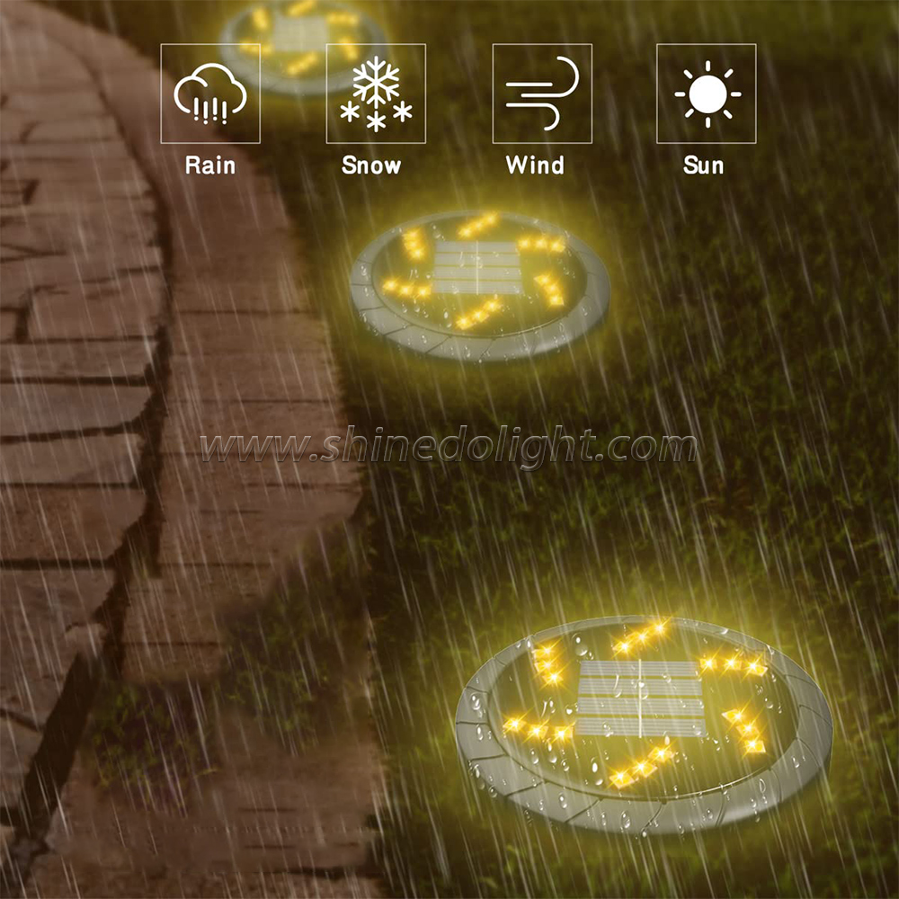 18 LED Solar Garden Outdoor Waterproof In-Ground Lights Landscape Lighting for Pathway