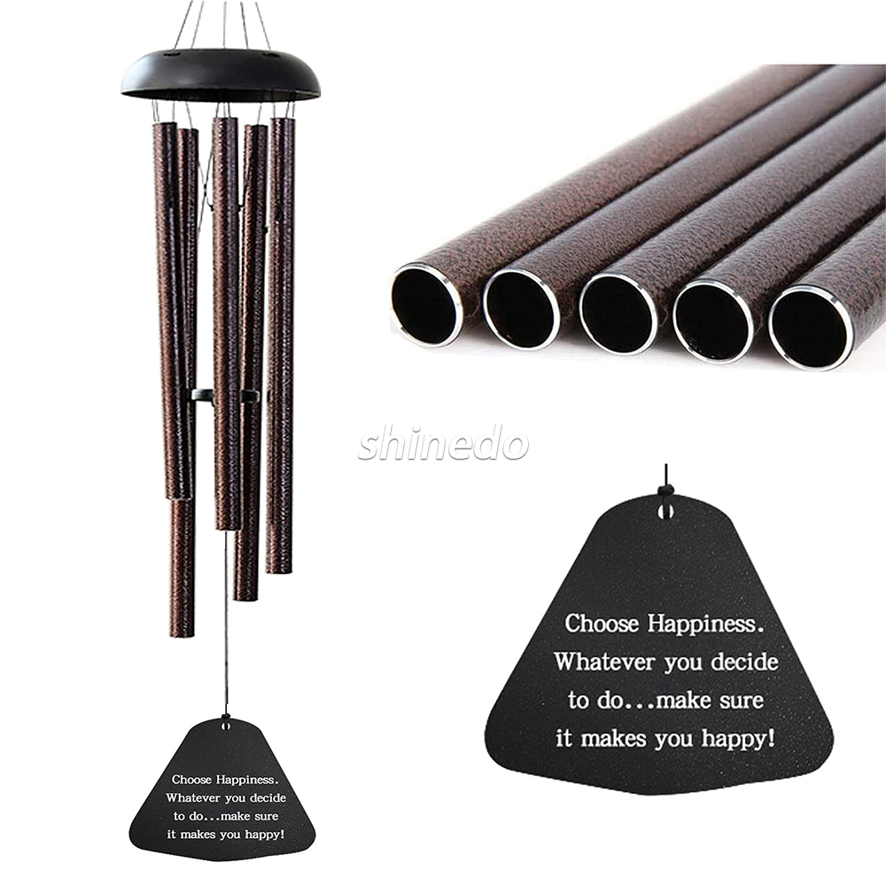 Sympathy Memorial Wind Chimes for Loss of a Loved One Outdoor Aluminum Tubes Windchimes for Outside Deep Tone