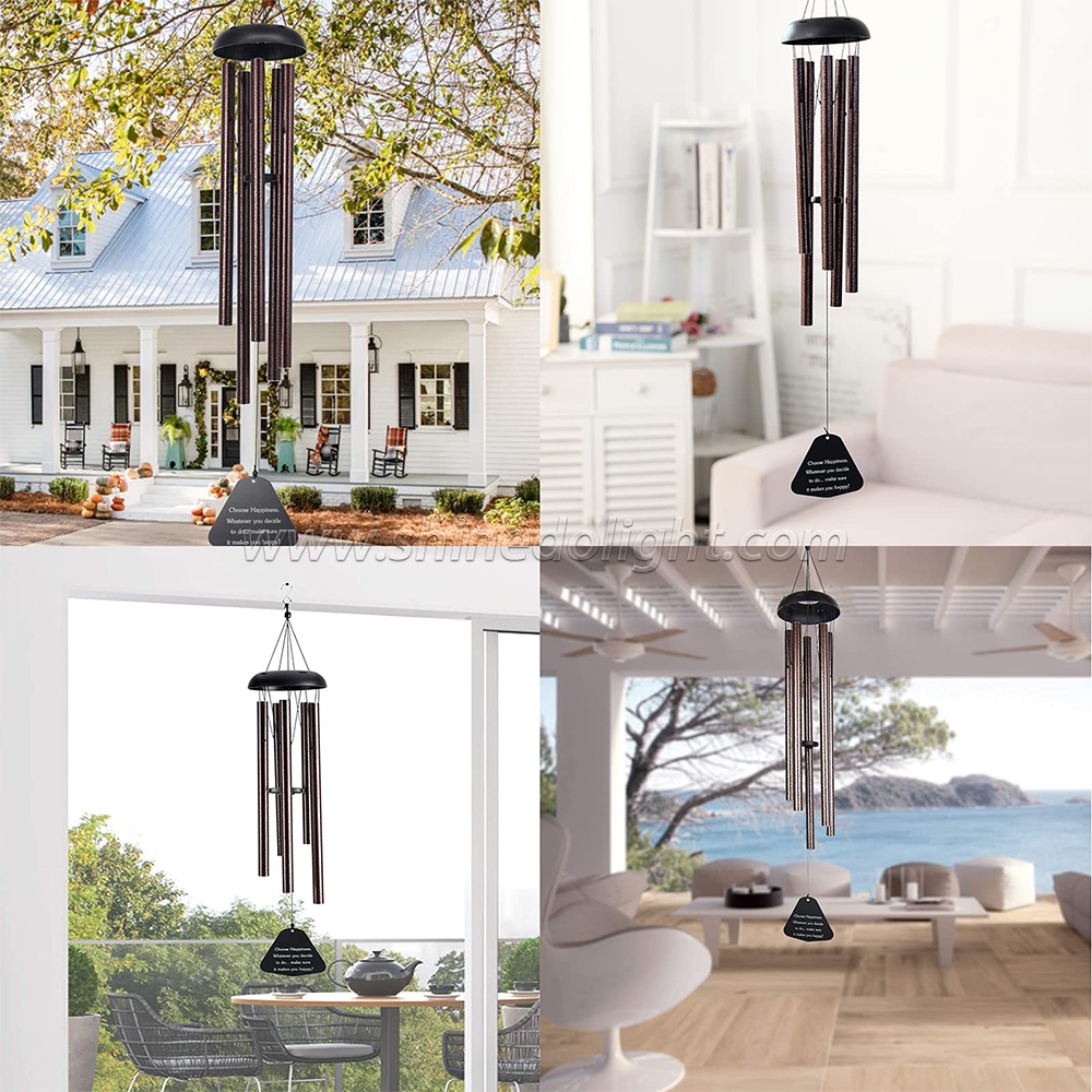 Sympathy Memorial Wind Chimes for Loss of a Loved One Outdoor Aluminum Tubes Windchimes for Outside Deep Tone