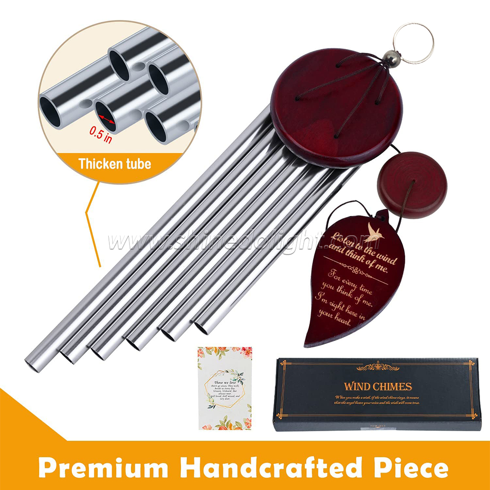 Customized Sympathy WindChimes Unique Gifts Memorial Wind Chimes for Indoor Outdoor Decoration