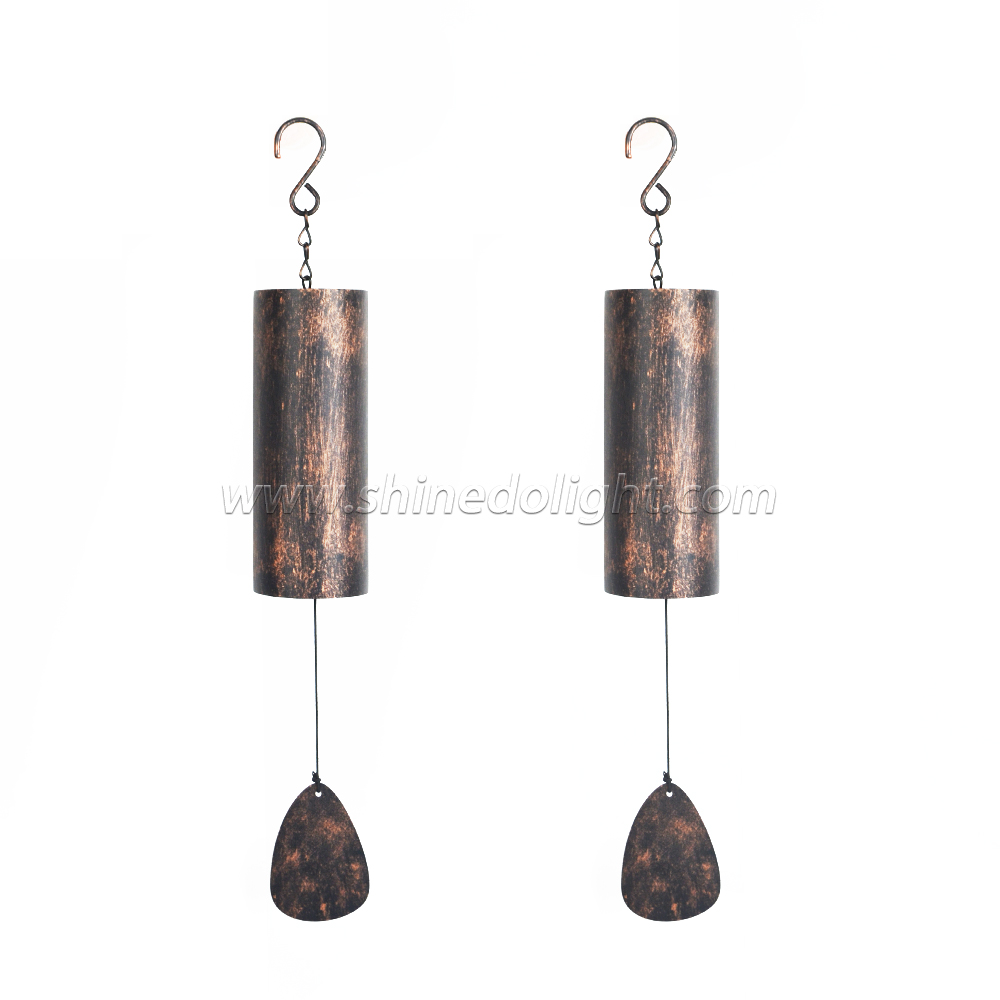 Deep Tone Copper Memorial Wind Chime Outdoor Heavy Duty Memorial Wind Chime for Garden Patio and Home