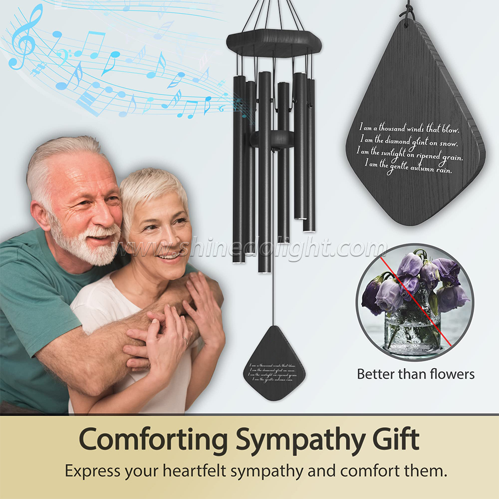 Outdoor Sympathy Meaningful Memorial Garden Wind Chime for Loved One
