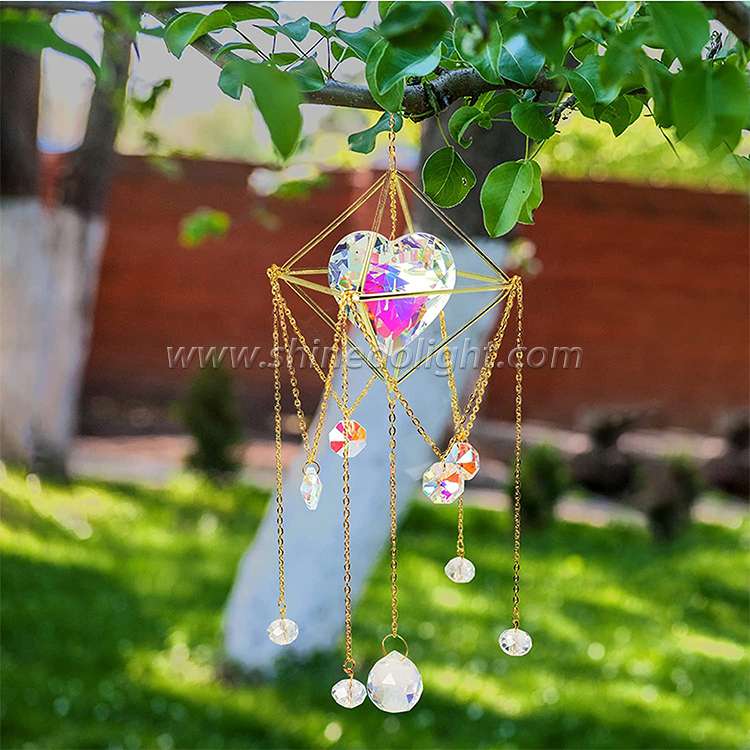 Sun Catcher crystal hanging wind chimes for indoor & outdoor decortion