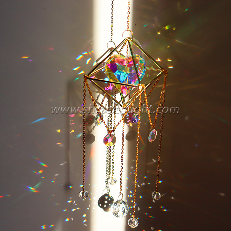 Sun Catcher crystal hanging wind chimes for indoor & outdoor decortion