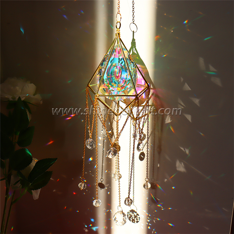 Sun Catcher crystal hanging wind chimes for indoor & outdoor decortion