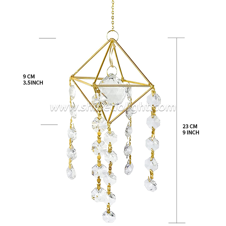 Crystal Suncatcher, interior Windows, decorative hanging wind chimes