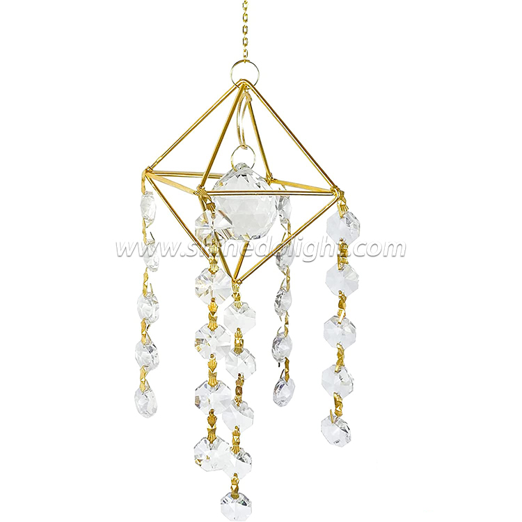 Crystal Suncatcher, interior Windows, decorative hanging wind chimes