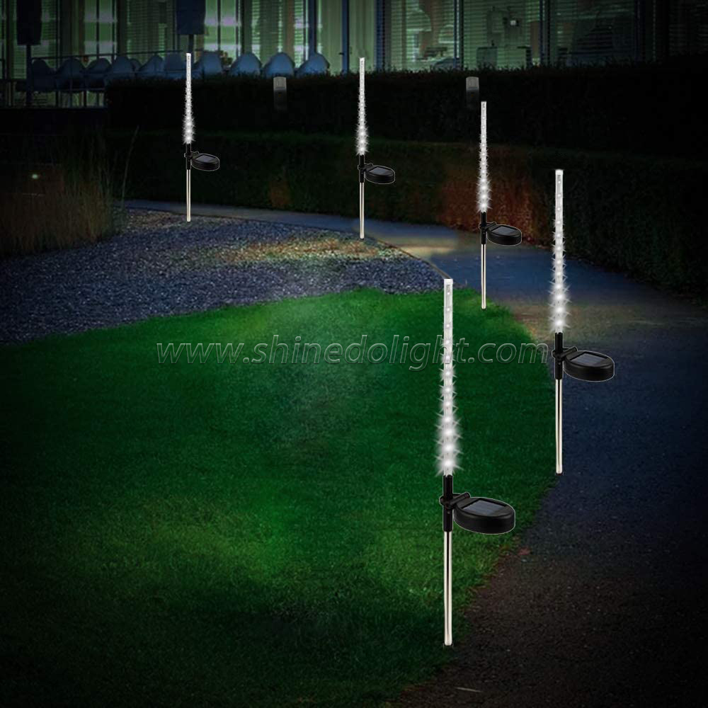 solar stake plastic garden light for lighting decoration beautiful the park