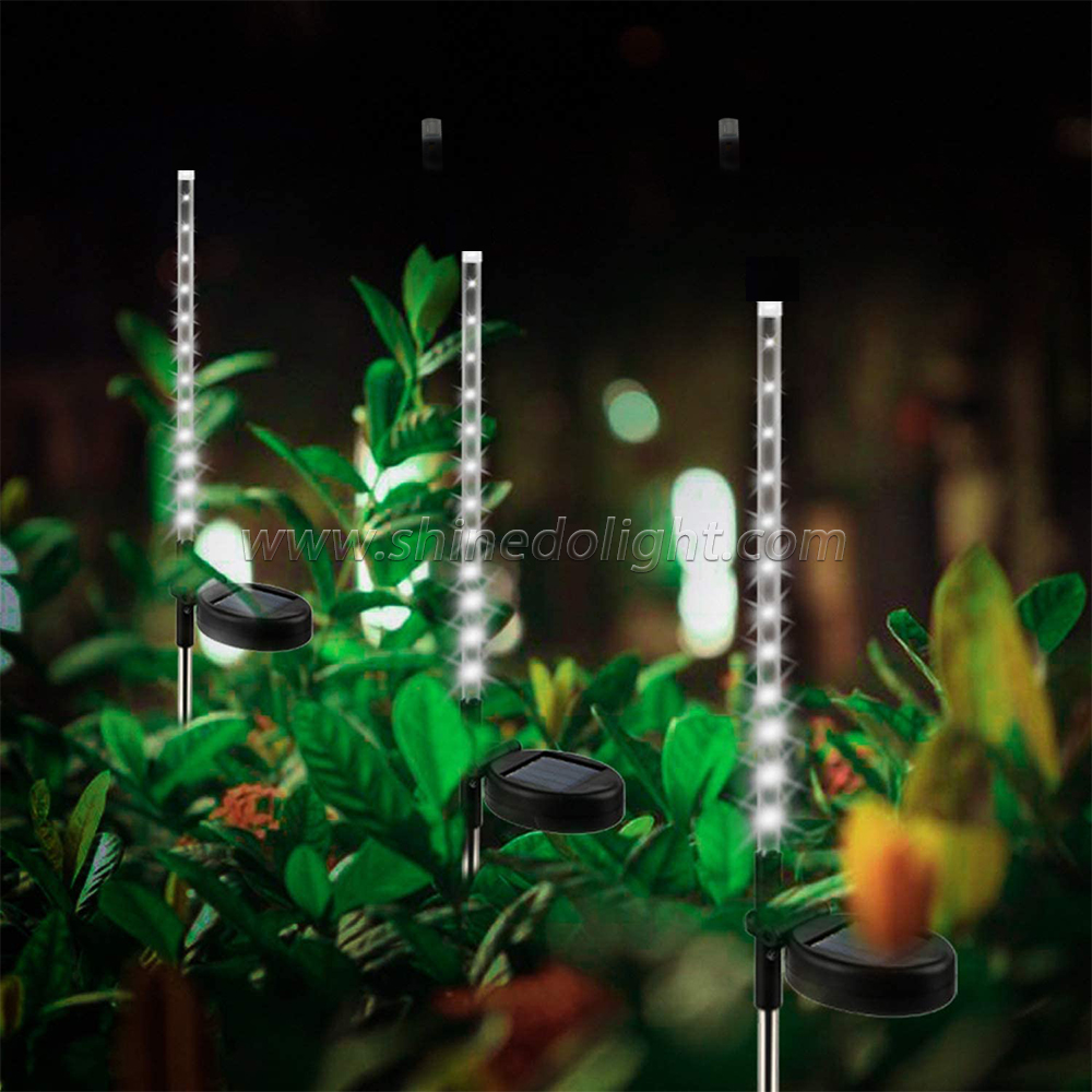 solar stake plastic garden light for lighting decoration beautiful the park