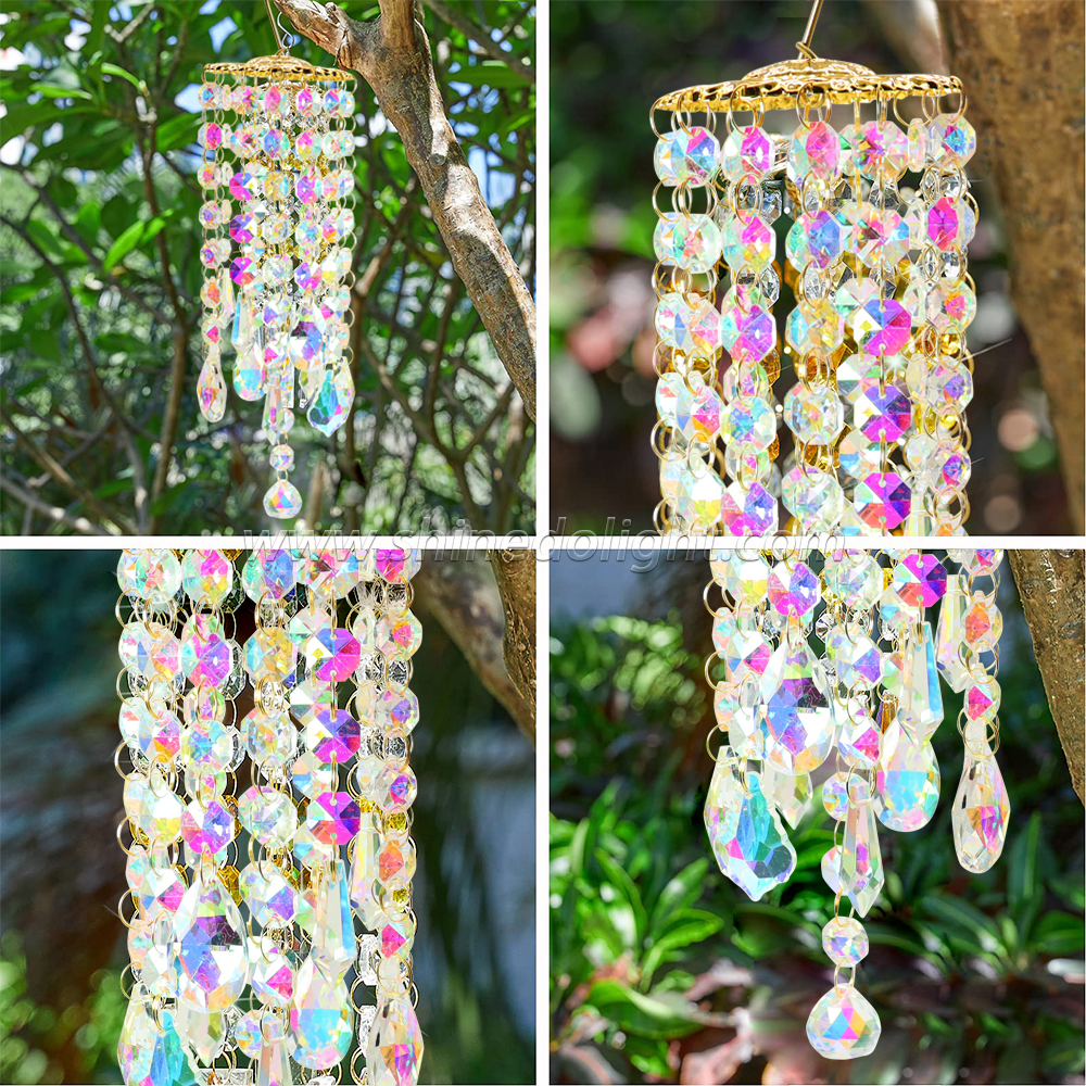 Indoor Outdoor Garden Decoration Gifts Chandelier Crystal Wind Chimes Suncatcher