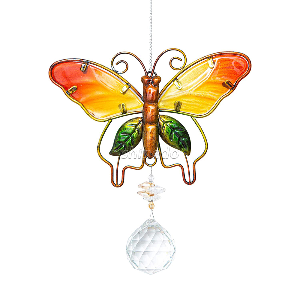 Crystal Suncatchers for Windows Butterfly Crystal Ball Prisms Hanging Crystals Ornament