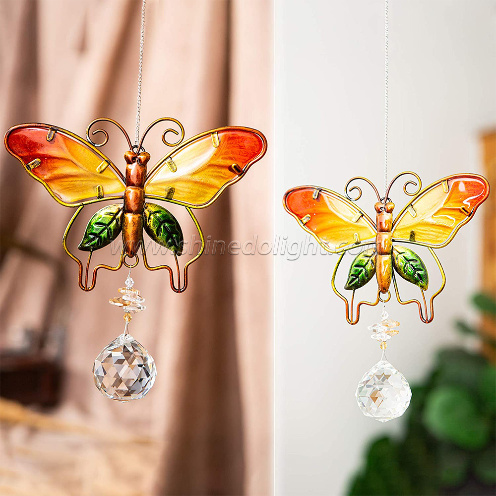 Crystal Suncatchers for Windows Butterfly Crystal Ball Prisms Hanging Crystals Ornament