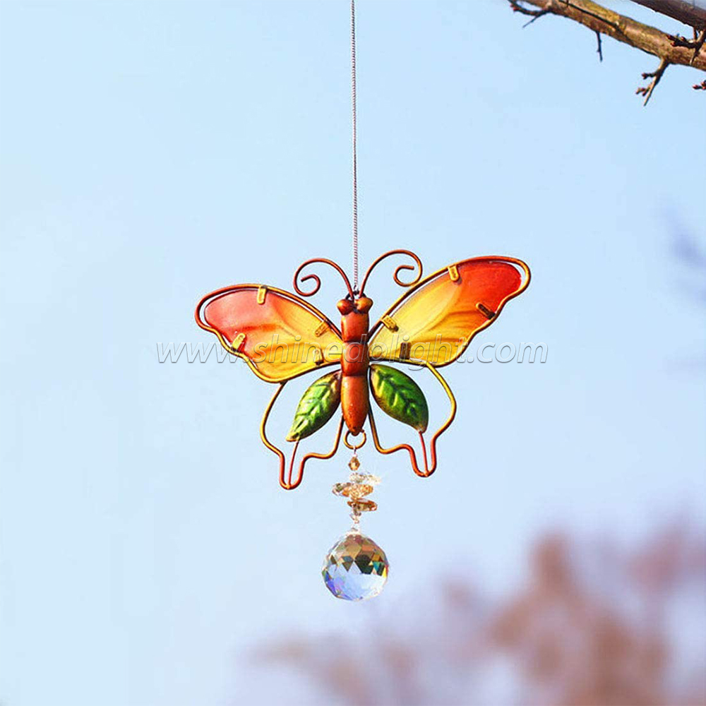 Crystal Suncatchers for Windows Butterfly Crystal Ball Prisms Hanging Crystals Ornament