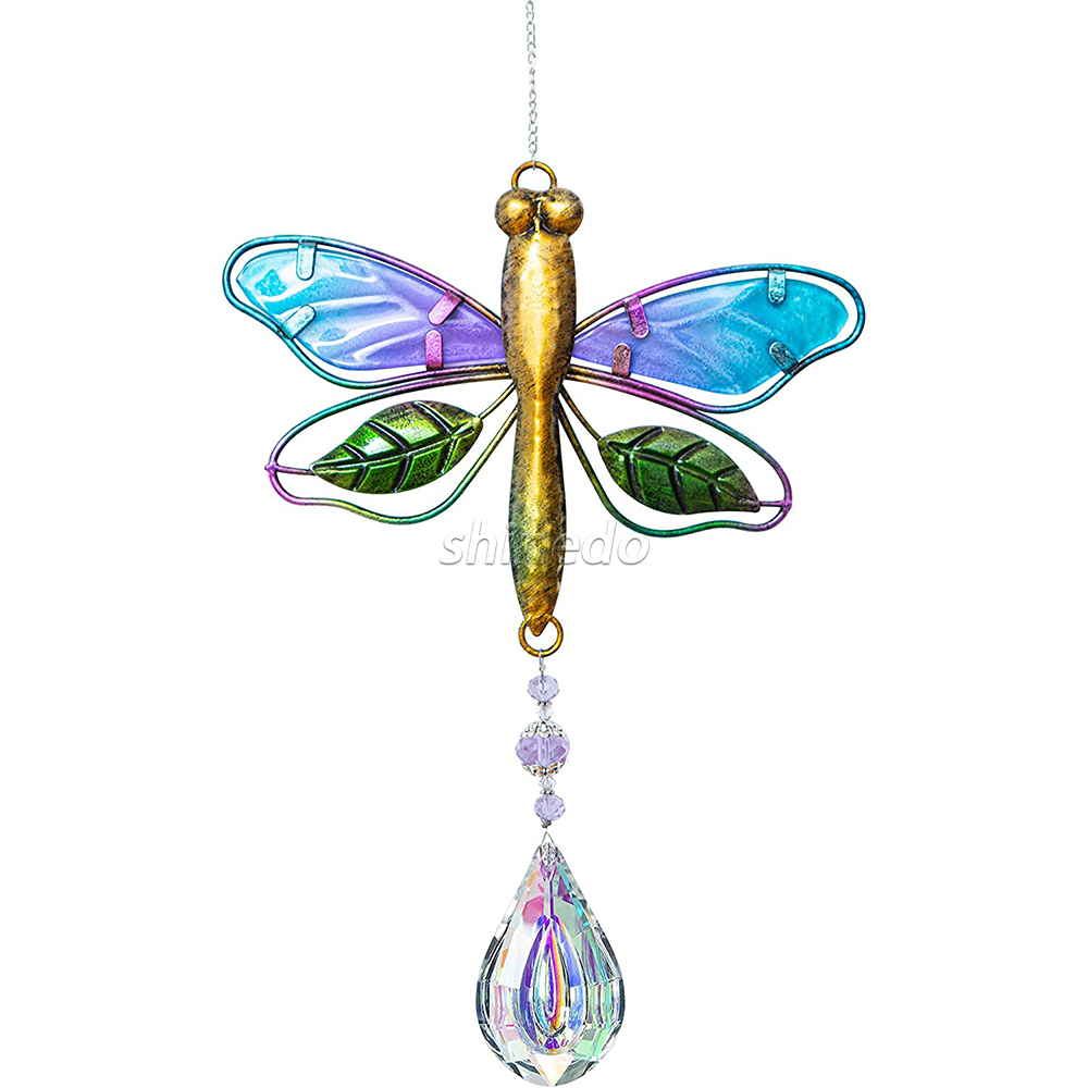 Crystal Suncatchers for Windows dragonfly Crystal Ball Prisms Hanging Crystals Ornament