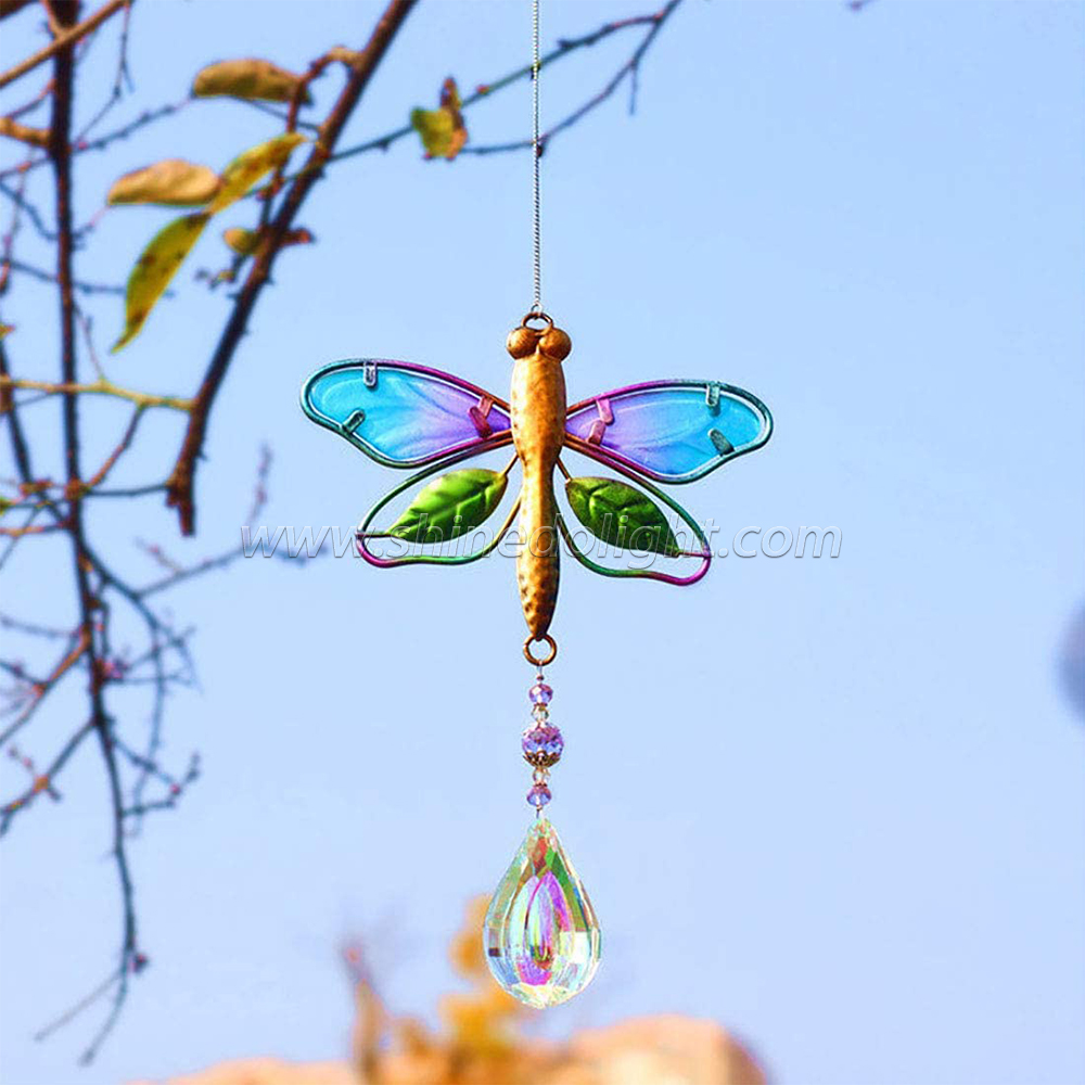 Crystal Suncatchers for Windows dragonfly Crystal Ball Prisms Hanging Crystals Ornament