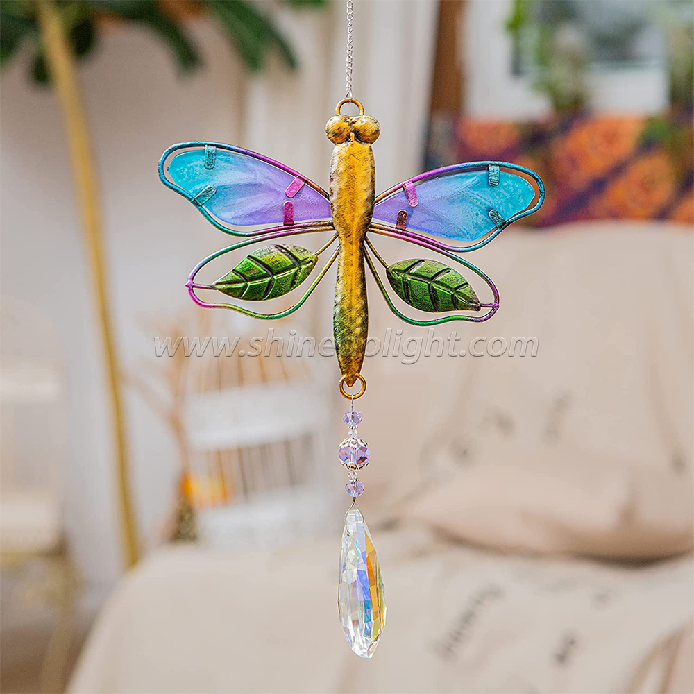 Crystal Suncatchers for Windows dragonfly Crystal Ball Prisms Hanging Crystals Ornament