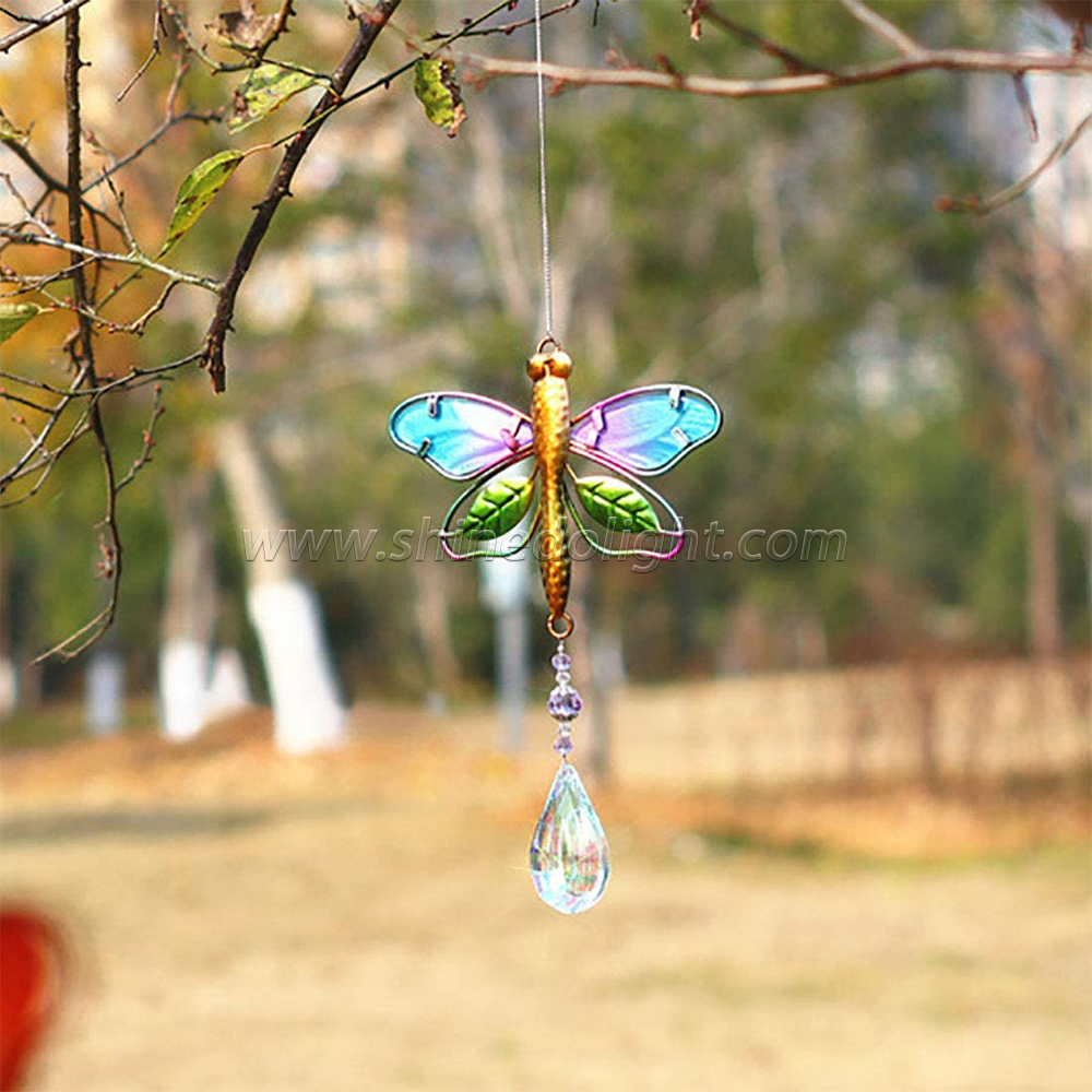 Crystal Suncatchers for Windows dragonfly Crystal Ball Prisms Hanging Crystals Ornament