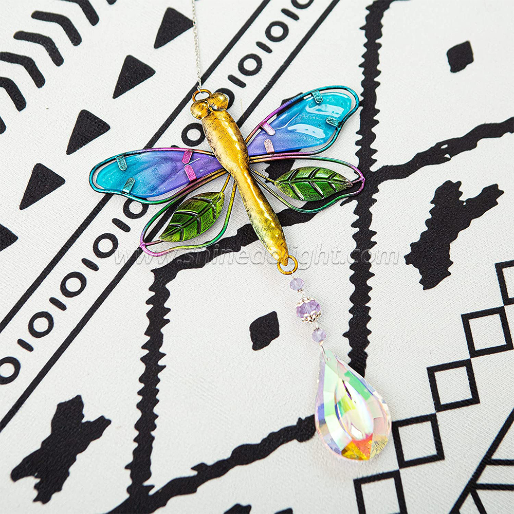 Crystal Suncatchers for Windows dragonfly Crystal Ball Prisms Hanging Crystals Ornament