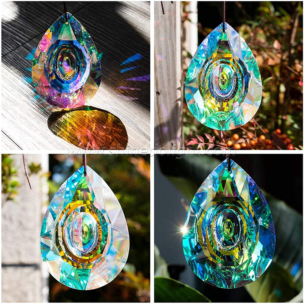 Hanging Chandelier Crystals Prisms for Window Suncatchers Chandelier Parts Rainbow Maker Pendants