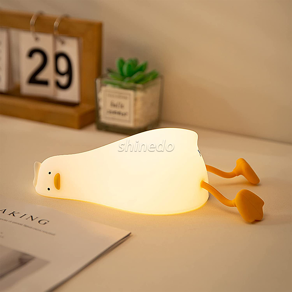 LED Lie down duck bedside Squishy Duck night light SD-SR066