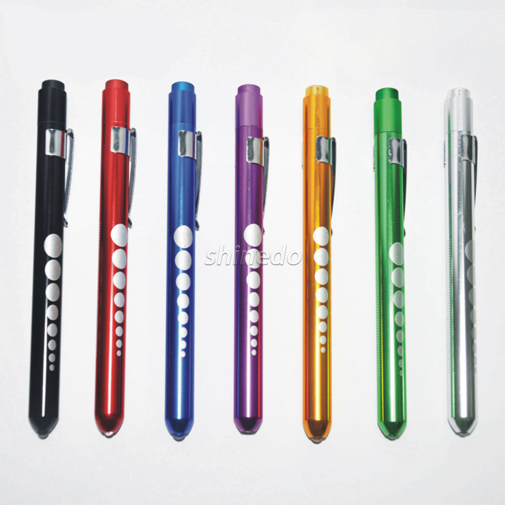 Portable Mini Electric Pen Flash Light Key Chain, Aluminum LED Medical Pen Torch Kids Flashlight with Pocket Clip