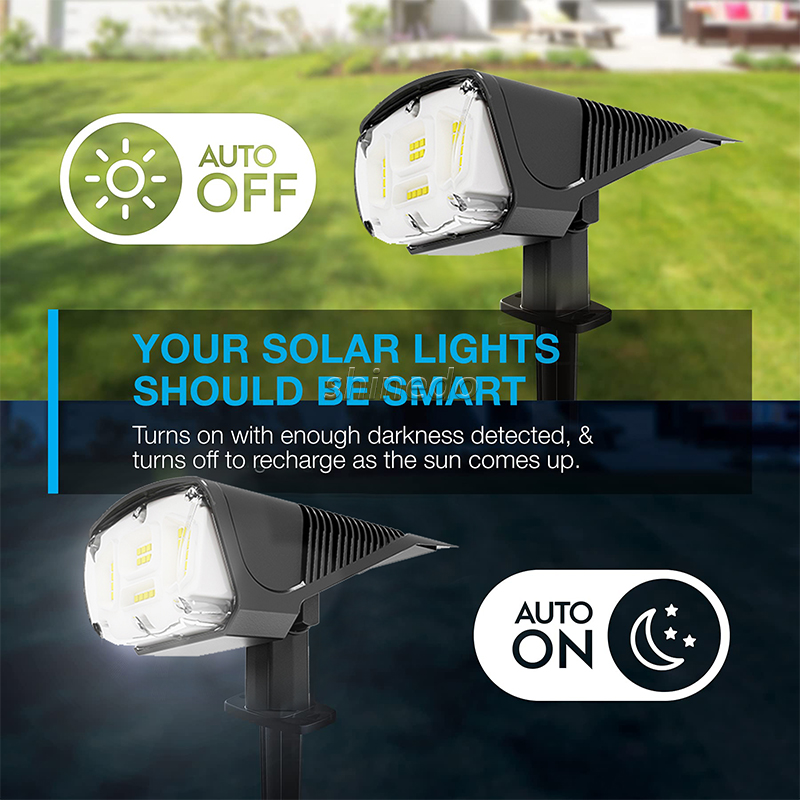 New Arrival Led Solar Light Outdoor Solar Power Spotlight Lawn Lamp Landscape Spot Lights