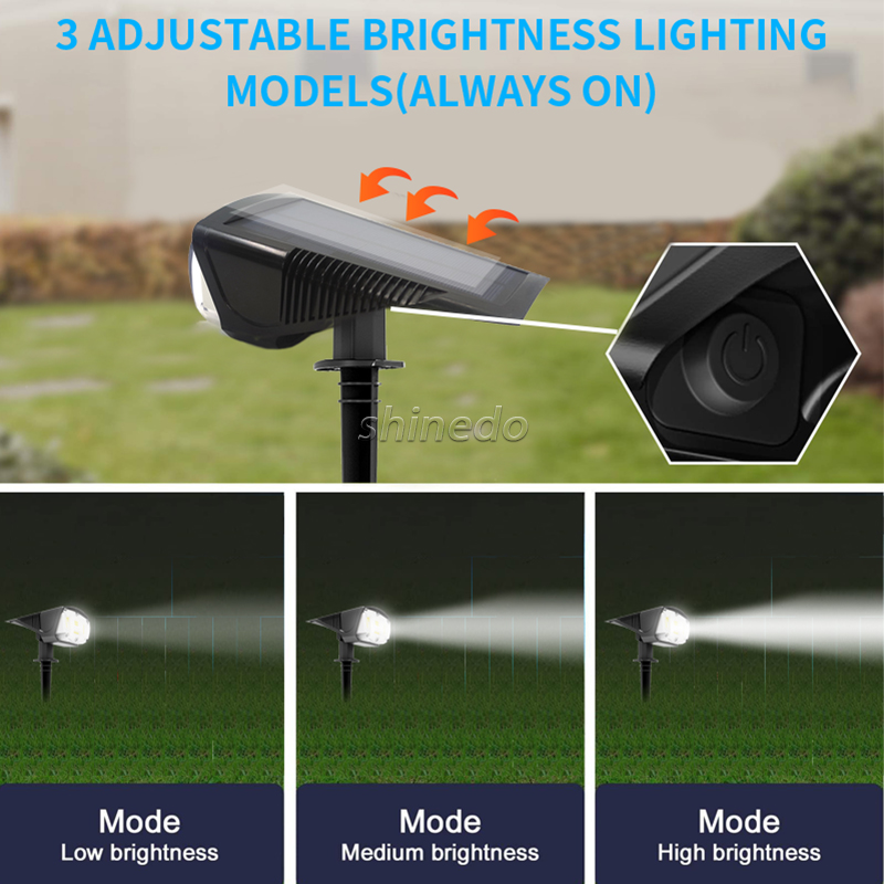 New Arrival Led Solar Light Outdoor Solar Power Spotlight Lawn Lamp Landscape Spot Lights